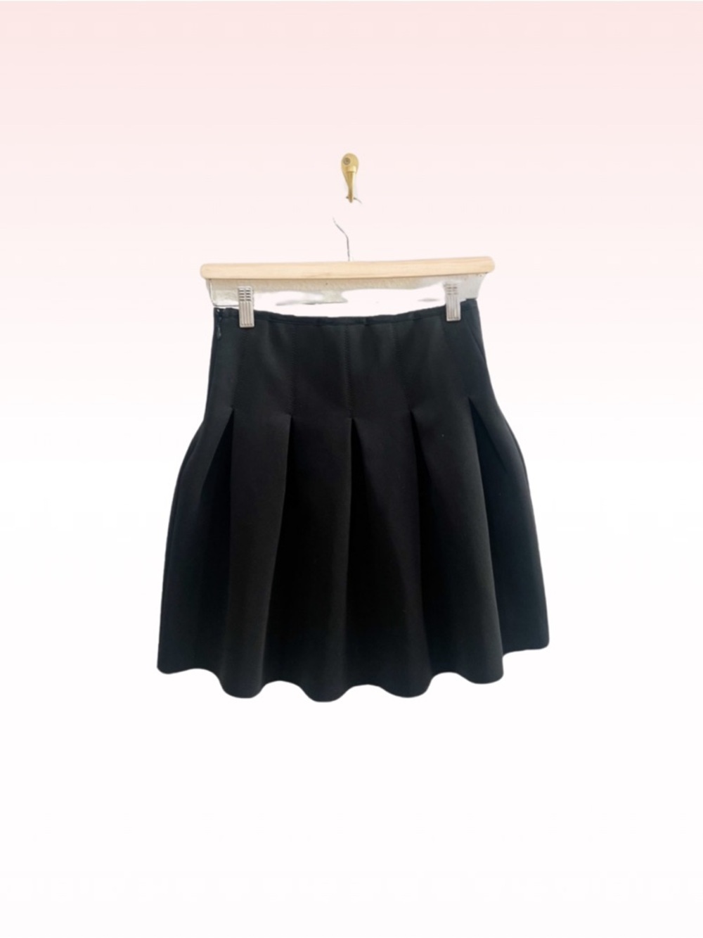 Express Black Pleated Flare Skirt (Sz 2)